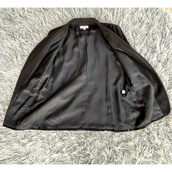 3 Piece Amanda Smith Suits Pencil Skirt Blazer Top Black Suit Plus Womens 16 - Picture 3 of 15